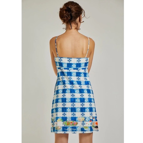 Rachel Antonoff Gwen Seafood Tower Mini Dress Size 4 - Picture 3 of 7